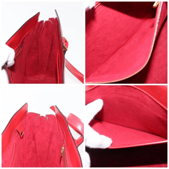 LOUIS VUITTON Epi Duplex Tote Bag Red M52427 LV Auth - Picture 15 of 16